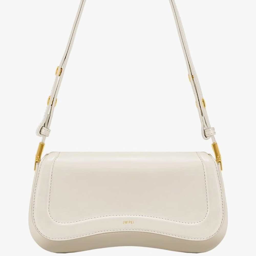 JW PEI Joy Shoulder Bag in White/Gold